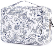 Toilettes per donne - Toilettes appese, toilettes per donne e uomini, borsa cosmetica - asciugamano (fiore blu marino)