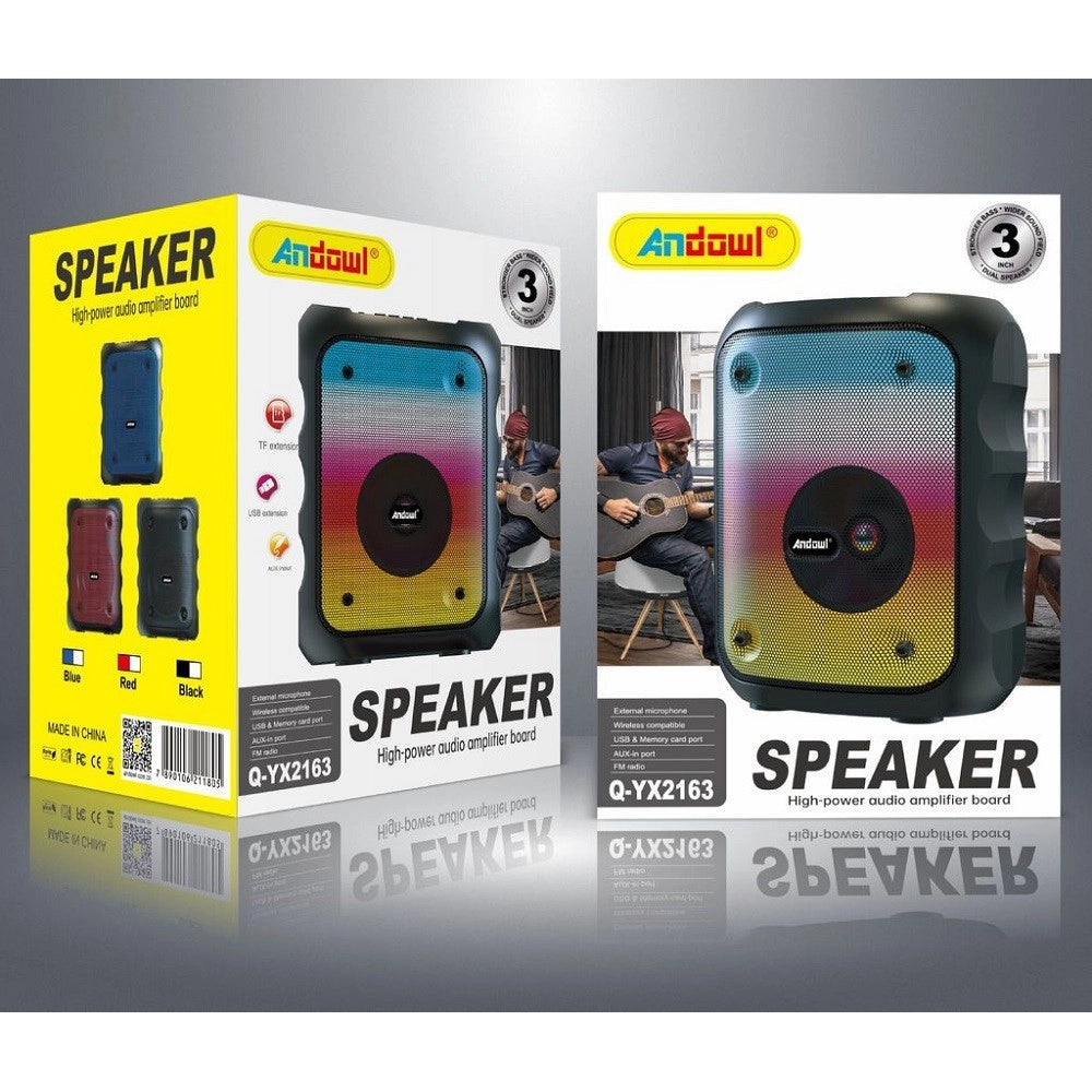 Trade Shop - Altoparlante Wireless Bluetooth 5w Con Radio Durata Batteria Fino 3 Ore Q-yx2163 -