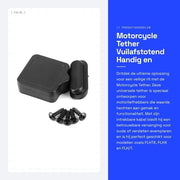 Accessorio per motocicletta - Cavo di fissaggio - Resistente alla corrosione - Facile da installare - Durevole - Realizzato in materiale plastico di alta qualità - Cavo retrattile - Resistente alla sporcizia