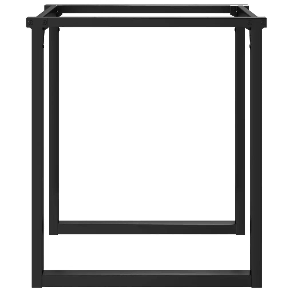 Telaio Gambe a O per Tavolo da Pranzo | Piede del tavolo 70x70x73 cm in Acciaio
