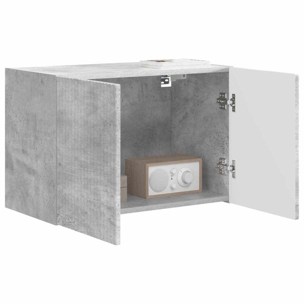 Mobile TV da parete Grigio cemento 59,5 x 31 x 40 cm 892335