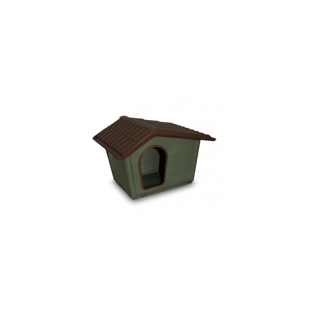 Trade Shop - Eco Cuccia In Materiale 100% Riciclato A Forma Di Casetta 44 X 34 X 42 Cm -