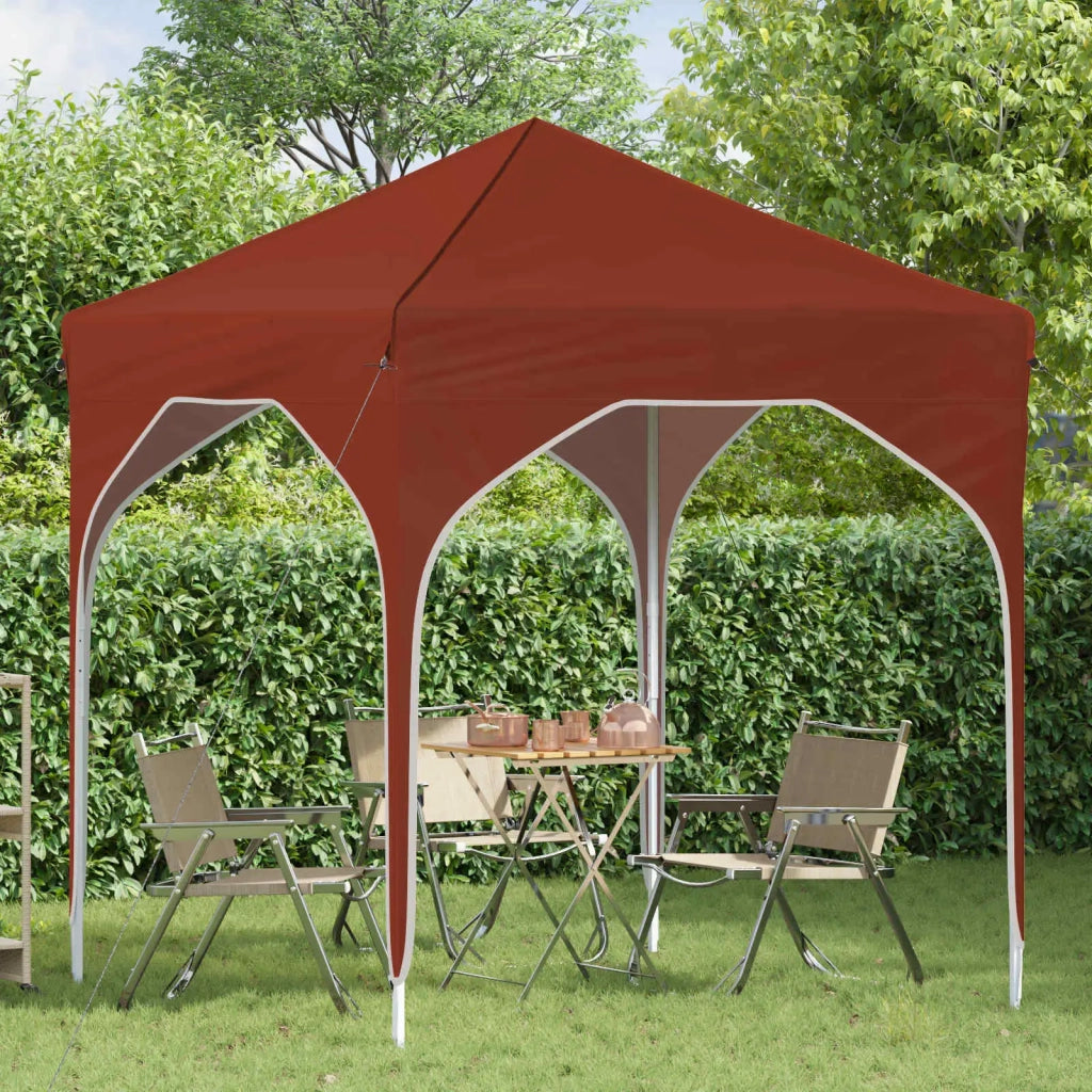 Tenda per feste a pop-up-Gazebo 194 x 194 x 245 cm Terracotta