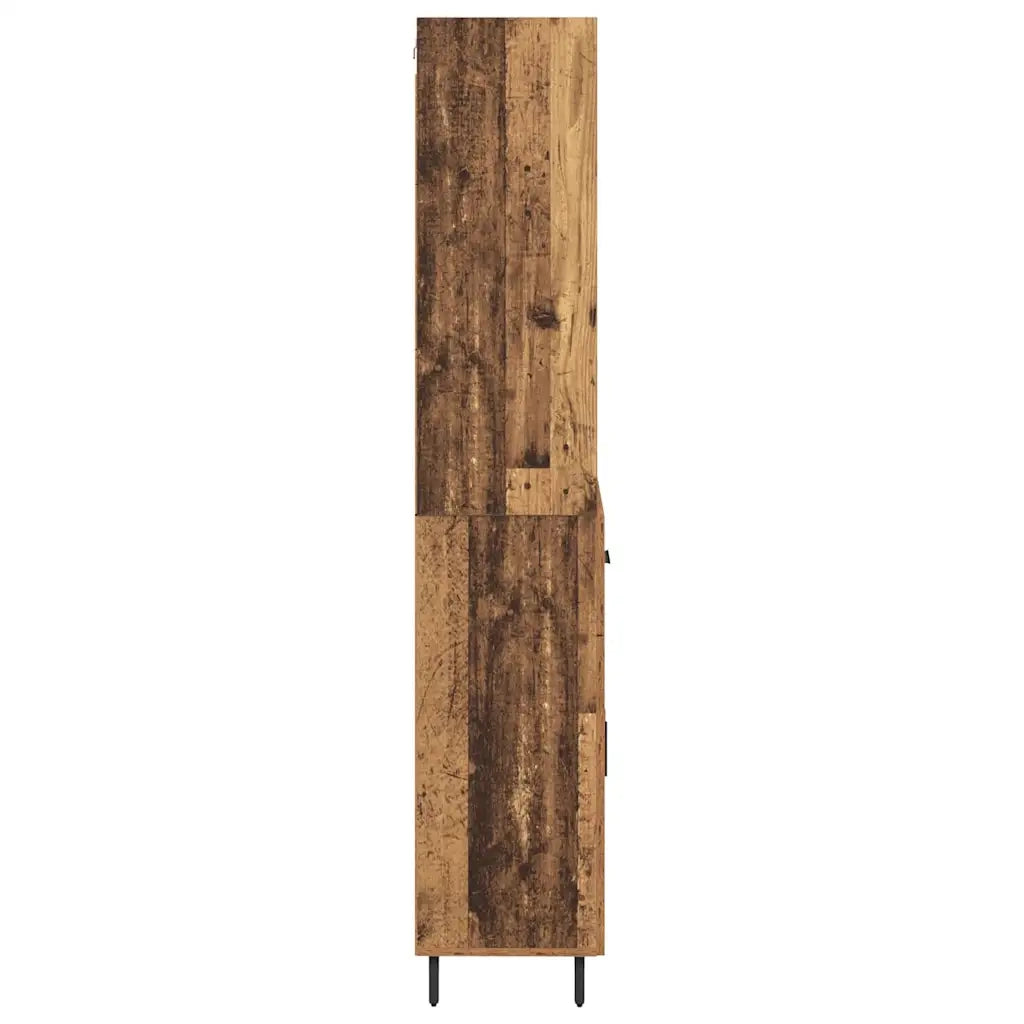 Credenza con Cassetto-Buffet-Armadio da cucina Legno vecchio 69,5 x 34 x 180 cm 512066