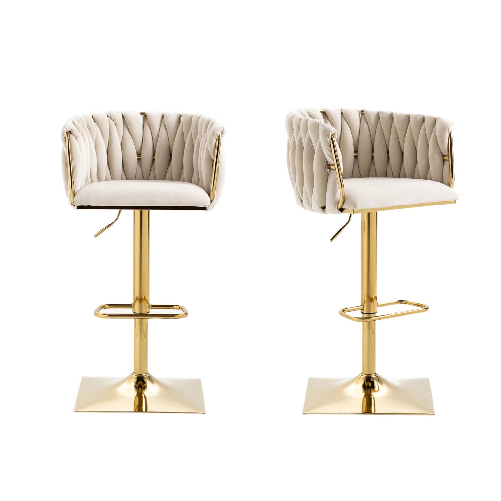 Sgabello Vintage con Schienale e Poggiapiedi ¨C Xylo ¨C Nero, Metallo, Stile Retr¨°