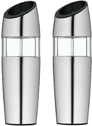 Set di Molini Elettrici per Pepe e Sale in Acciaio Inossidabile - Kit da 2 per la Perfetta Aromatizzazione