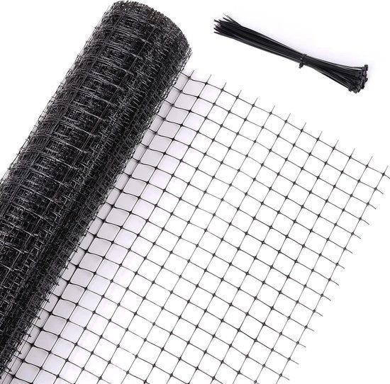 Rete per uccelli 20x20 m Materiale PP resistente all'usura - Rinnovabile - Protezione per ortaggi piante frutta alberi da frutto rete per laghetto - 50 cavi di fissaggio