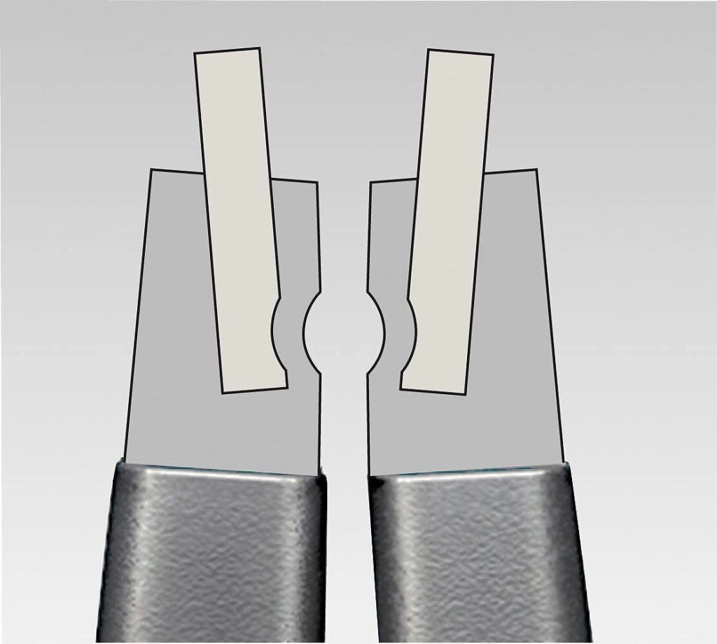 Knipex 49 21 A41 Pinze per Anelli di Sicurezza Esterni 90° Lunghezza 305 mm Materiale Acciaio al Cromo Vanadio colore Rosso