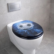 Sedile wc copri vater universale frizionato fantasia in mdf chiusura rallentata *** fantasia football, confezione 1