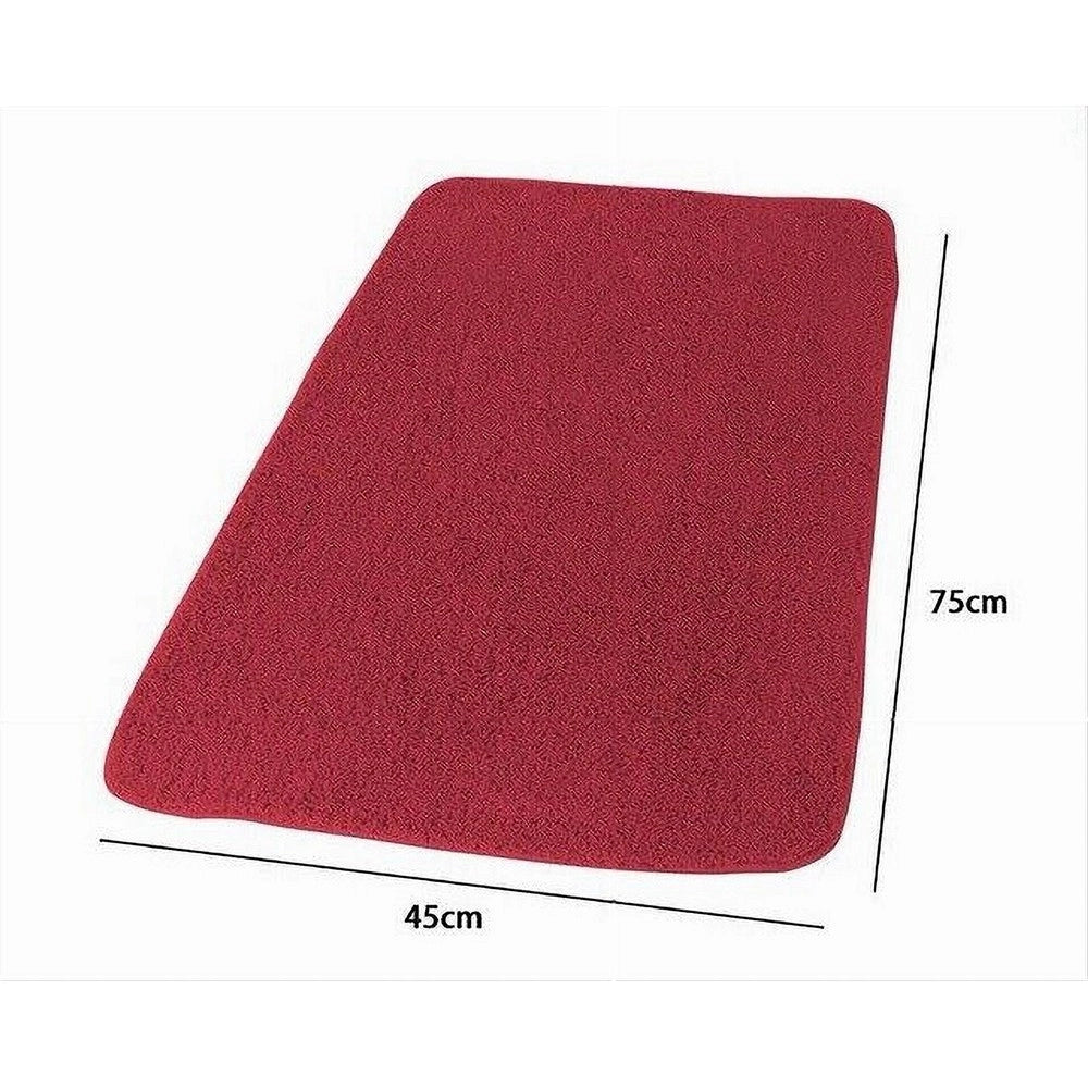 Trade Shop - Tappeto Tappetino In Tessuto Per Bagno Casa Arredo 45 X 75 Cm Colore Rosso 69947 -