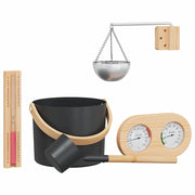 Set di Accessori per Sauna 5 pz Nero CFW8667600