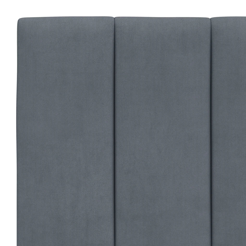Giroletto senza Materasso Hanko Grigio Scuro 90x190 cm Velluto 3207820