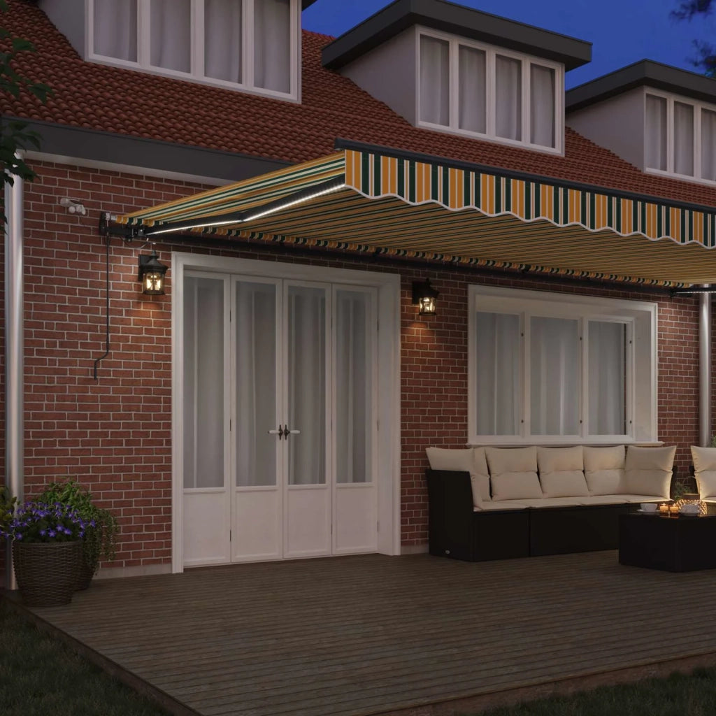 Tessuto per Tenda con Verde e giallo 600 × 300 cm Poliestere 3331692