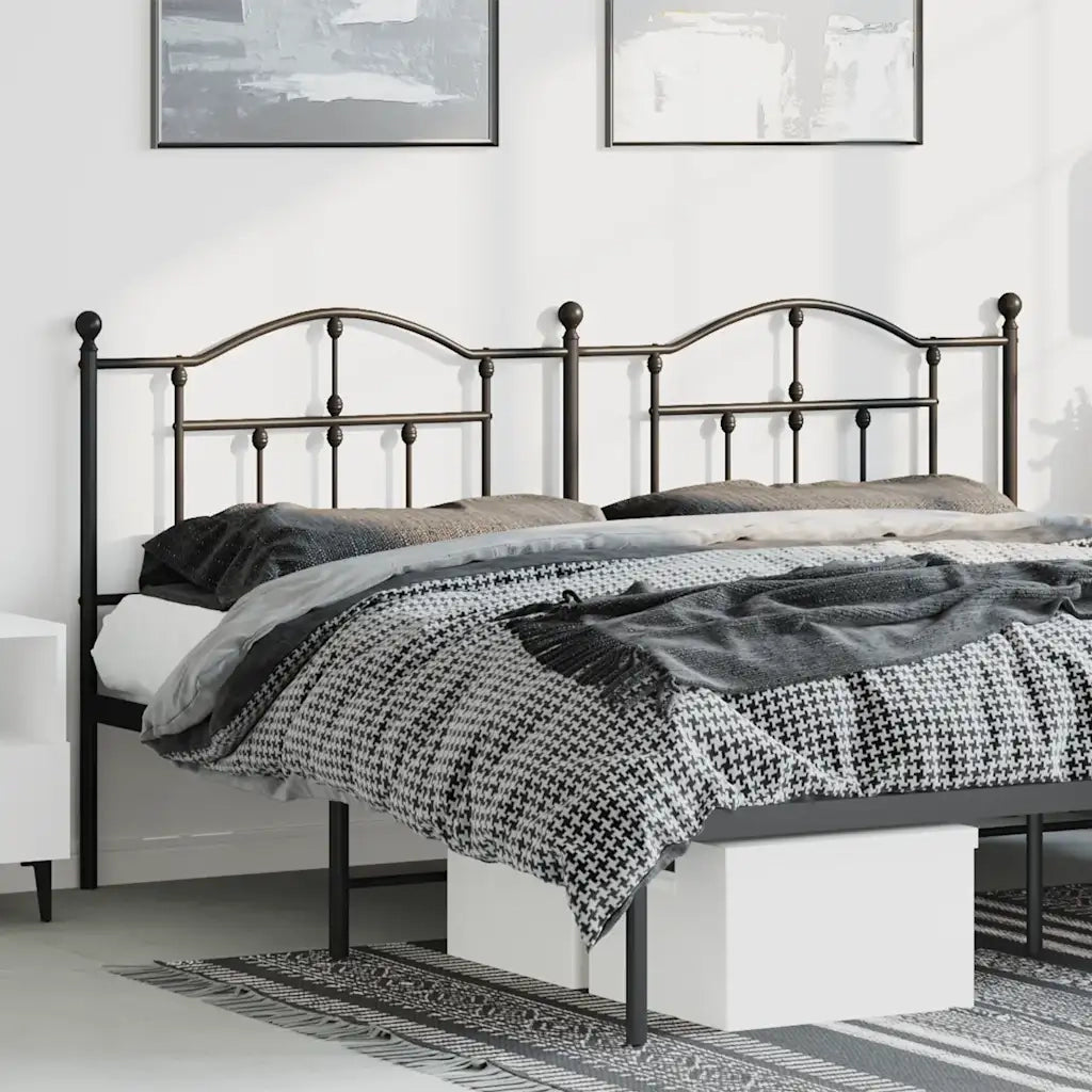 Testiera di Ricambio in Metallo Nero 180 cm 353475
