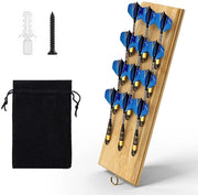 Accessori per darts, supporto per dardi in legno massello per un massimo di 12 dardi, accessori per darts soft e dardi metallici