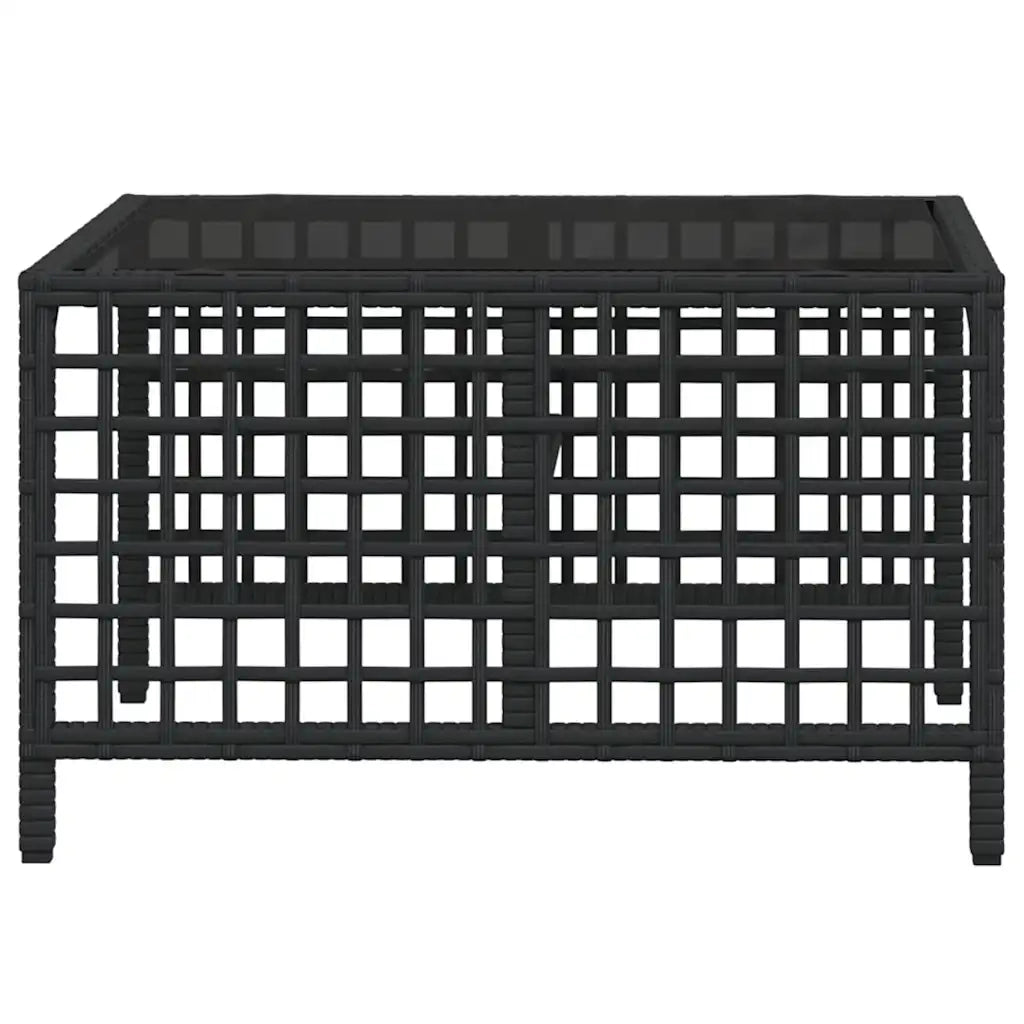 Set Divani ad Angolo 3 pz | Set Salotto da Giardino con Cuscini in Polyrattan Nero