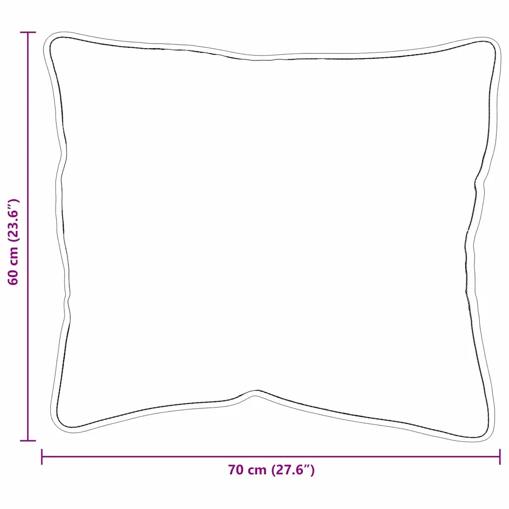 vidaXL Cuscini 2 pcs Bianco