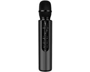 Microfono karaoke portatile con Bluetooth, l'audio è amplificato da un sistema di diffusione integrato con scheda audio e amplificatore di voce, adatto per feste a casa, viaggi e registrazione musicale, nero.