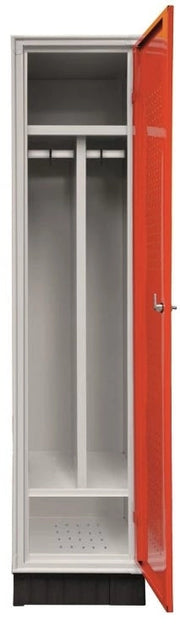 Armadietto spogliatoio a 1 posto con divisorio sporco/pulito cm. 40x50x175h