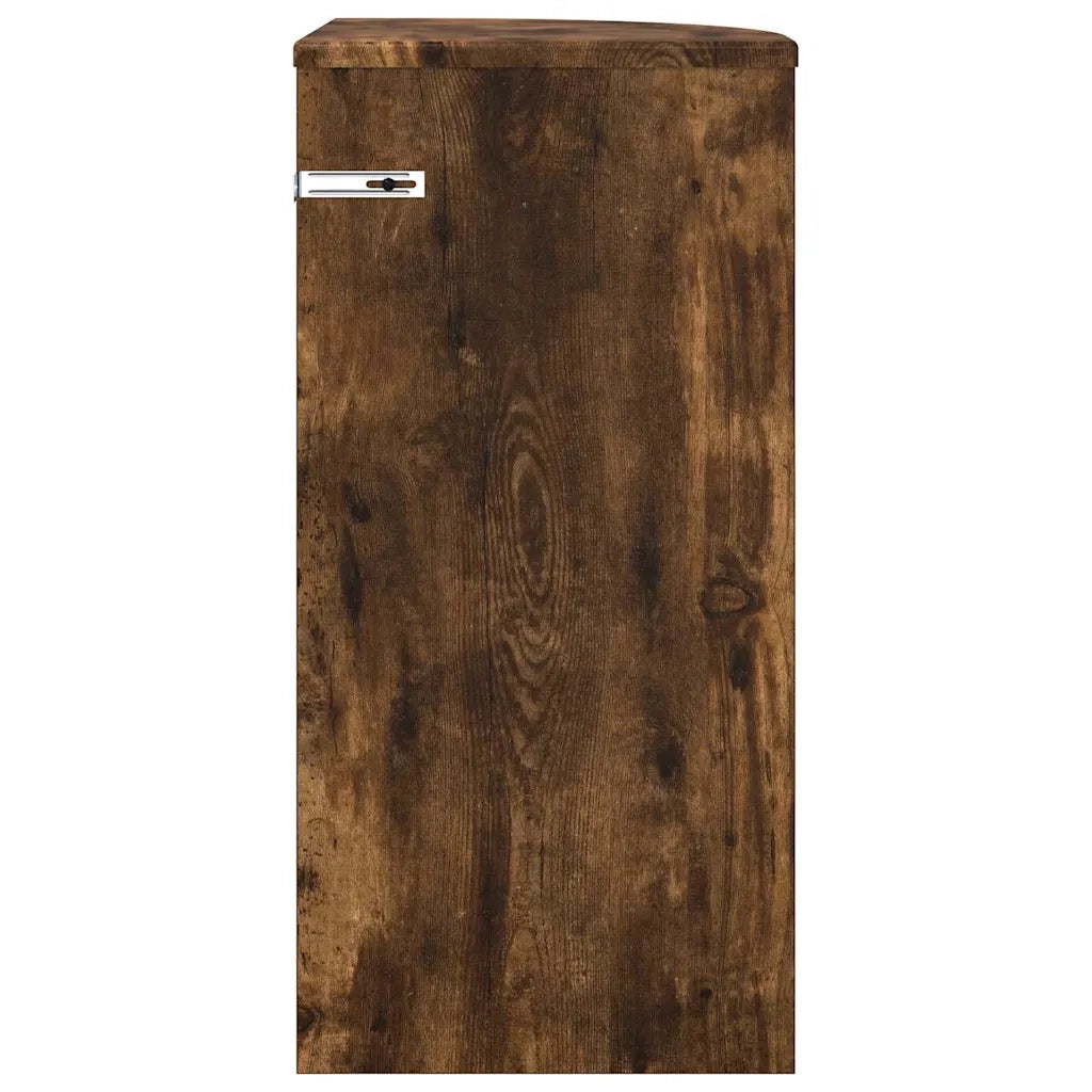Tavolino | Tavolo laterale Rovere fum¨¦ 29,6 x 29,6 x 60 cm Legno multistrato