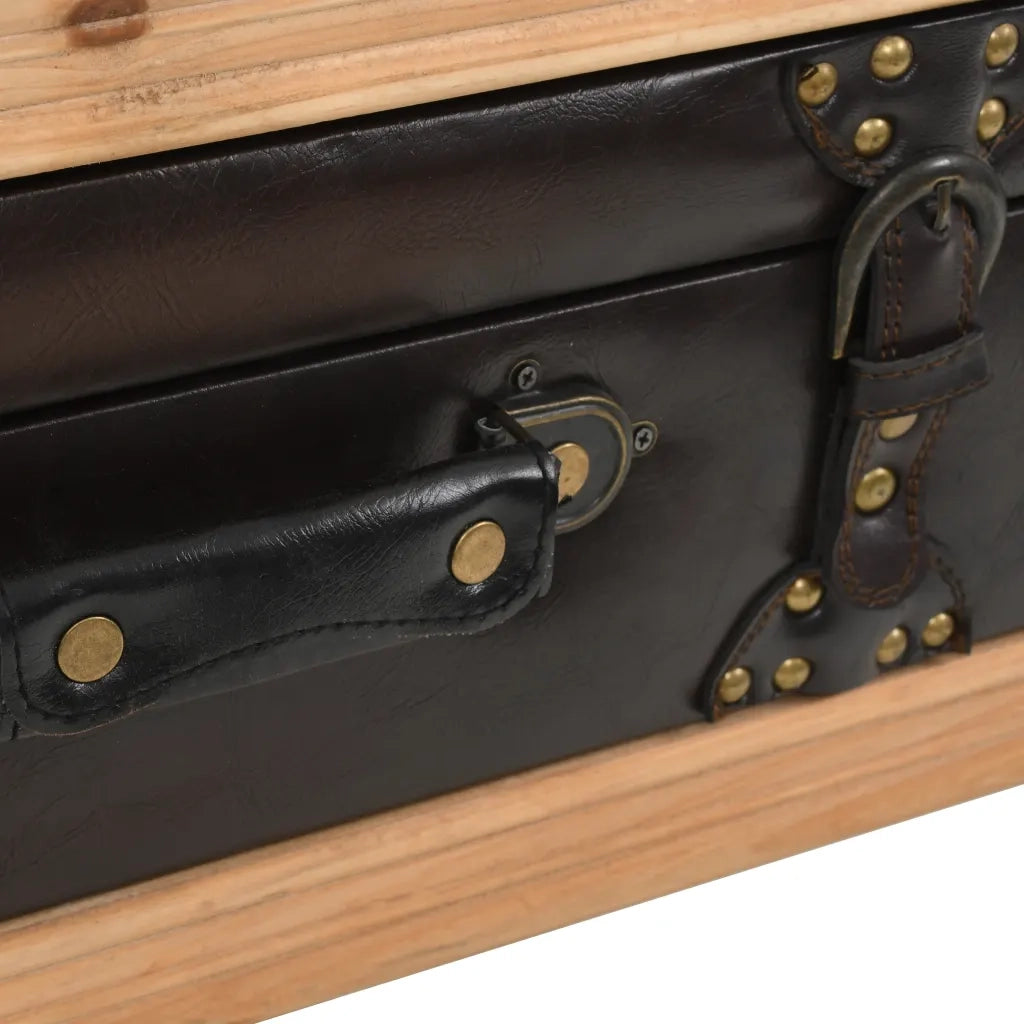 Tavolino da salotto | Tavolino da caff¨¨ | Tavolino da Soggiorno in Legno Massello di Abete 115x55x50 cm