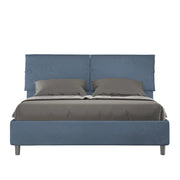 Letto imbottito Matrimoniale 160x210 cm Sleeper - Con rete,Microfibra,Blu