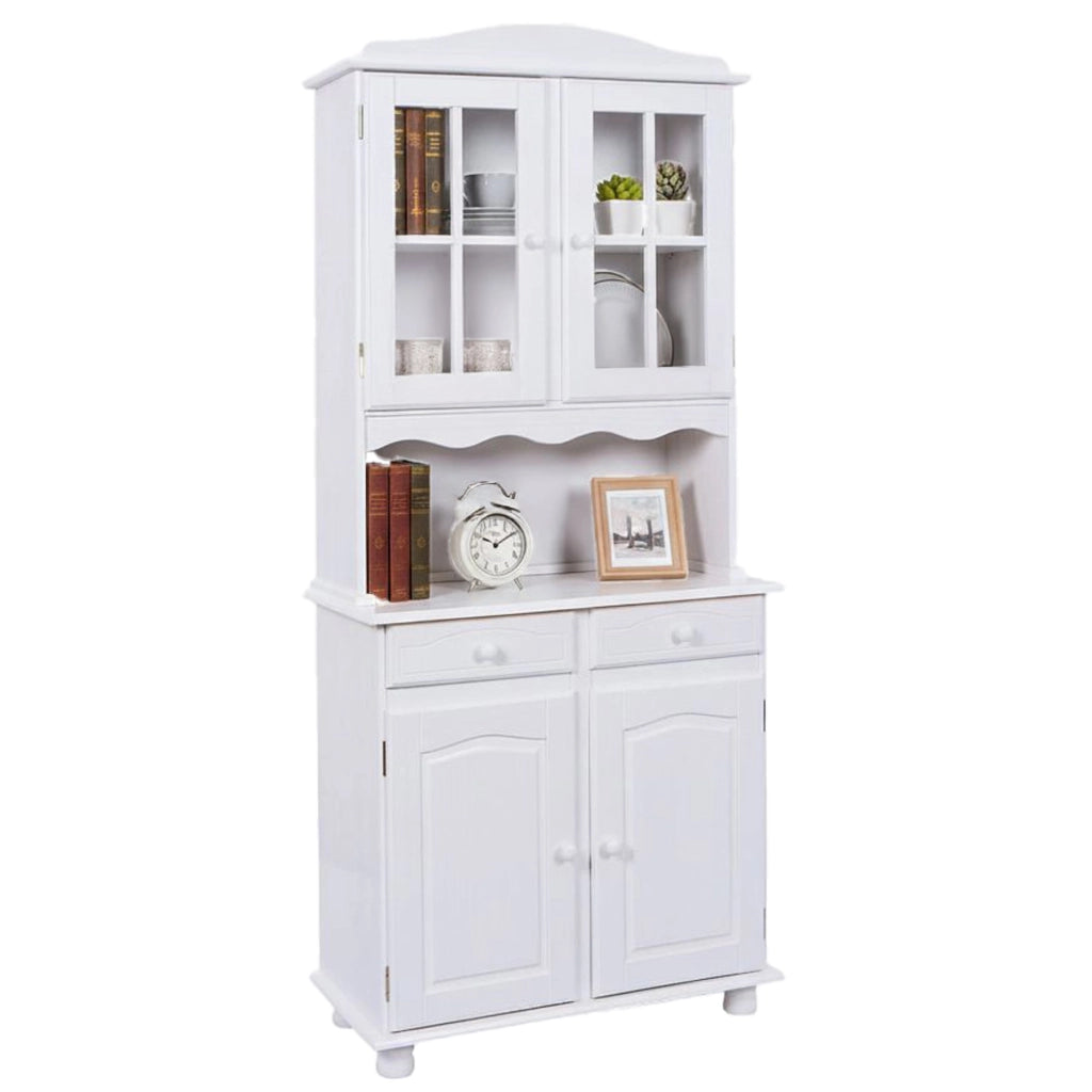 Madia Quadri, Credenza 2 Cassetti, 88x32x198h cm Bianco