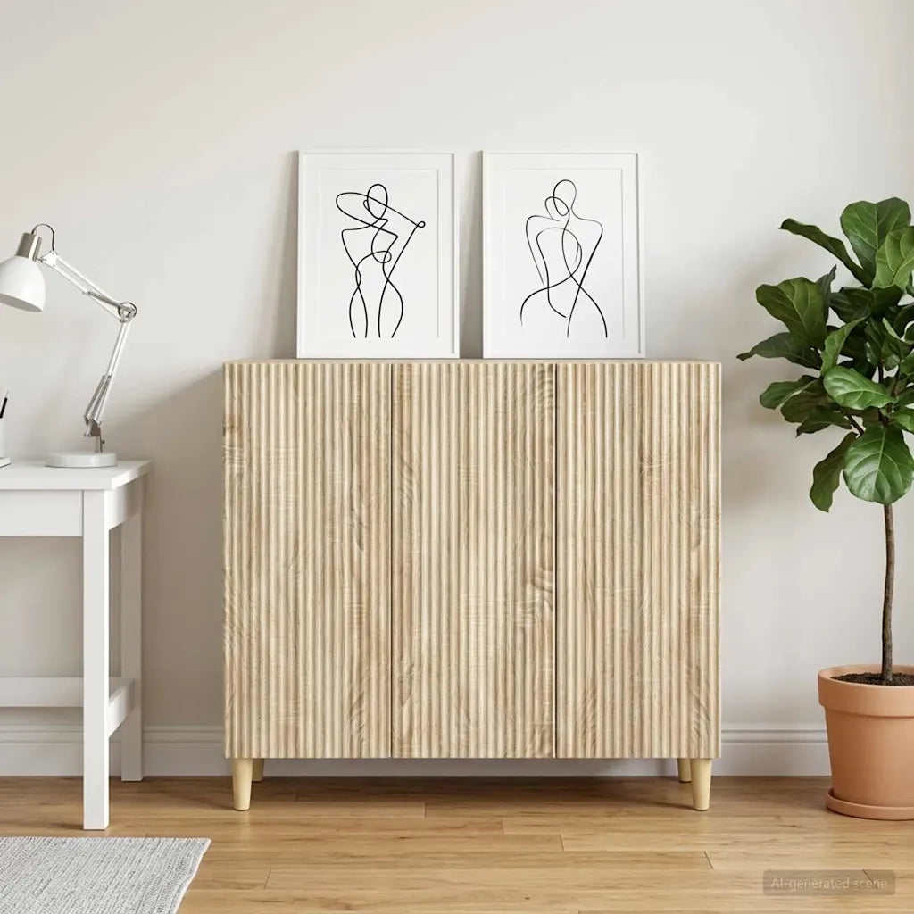 Credenza Rovere Sonoma 89 x 34,5 x 80 cm Legno ingegnerizzato 894647