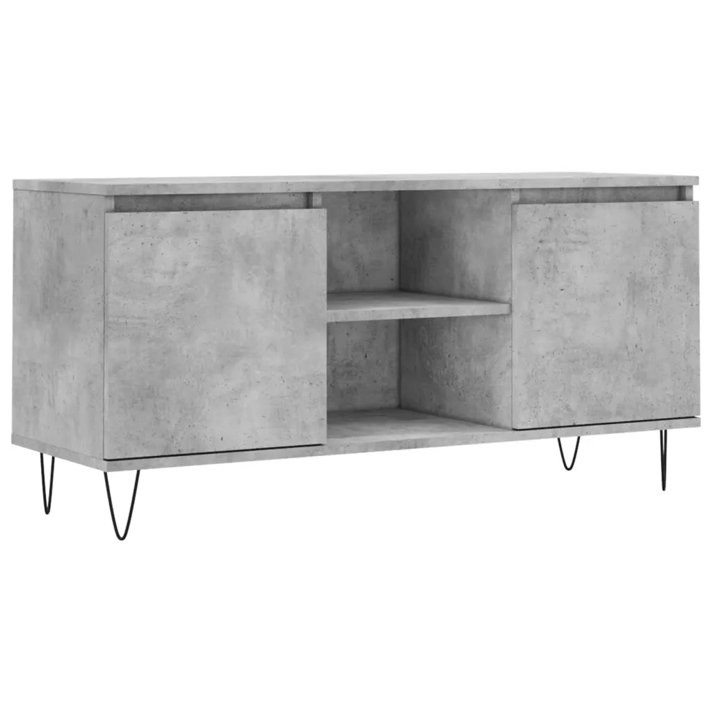 Mobile Porta TV-Mobile per TV-Credenza TV Grigio Cemento 104x35x50cm in Legno Multistrato 892352