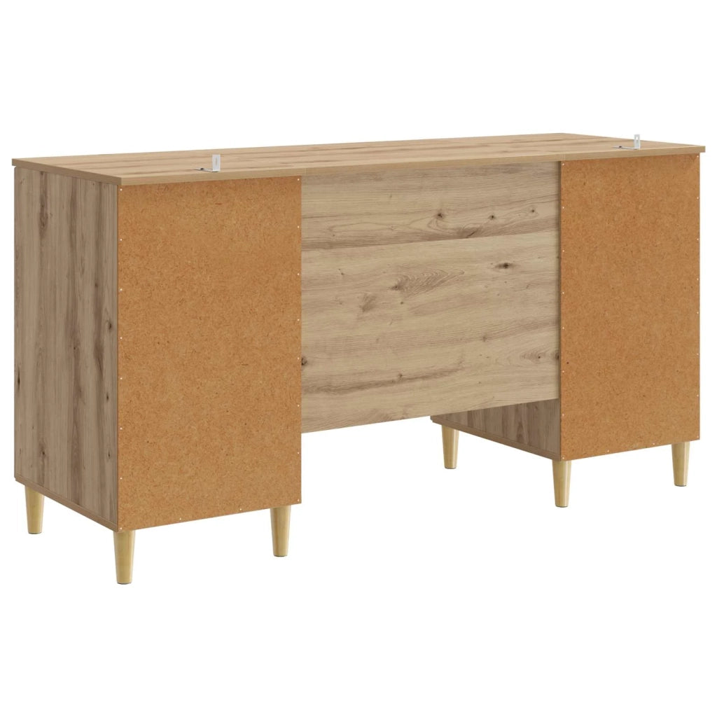 Scrivania con lo scaffale Rovere Artigianale 142,5 x 50 x 75 cm