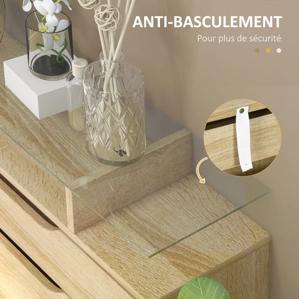 Armadio Portascarpe con Cassetti e Mensola Regolabile ¨C Minimal ¨C Bianco 80x120x35