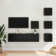 Set mobile TV 6 pcs 60 x 30 x 30 cm Rovere Nero 3438612