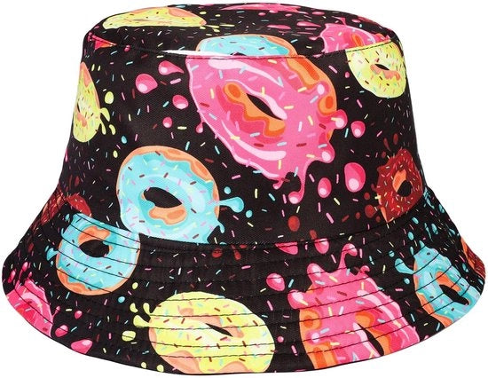 Cappello da Pescatore in Stile Hip-Hop - Misura 55-58 cm - Cappello con Fondo Reversibile - Unisex