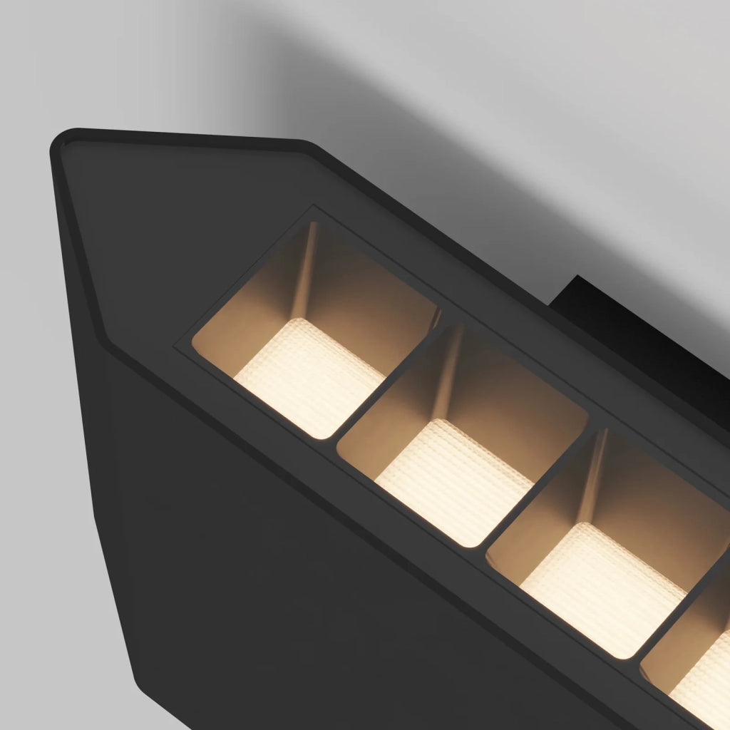 Applique Da Esterno Moderna Pull Led Integrato 8W Alluminio Grigio Ip54