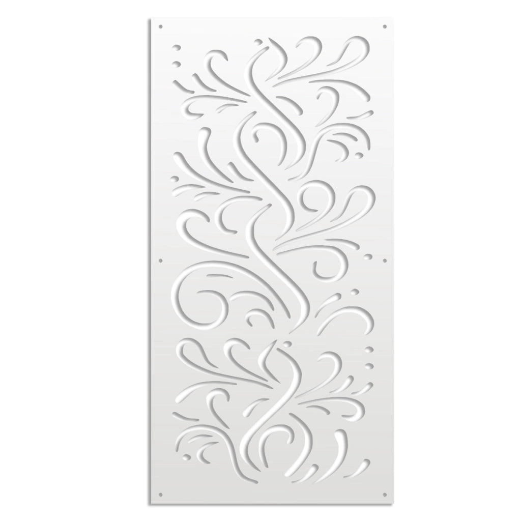 BLOW - Pannello in PVC traforato - Parasole Misura: 47x94 cm, Colore: bianco