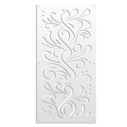 BLOW - Pannello in PVC traforato - Parasole Misura: 47x94 cm, Colore: bianco