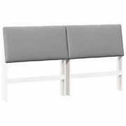 Testiera | Testata imbottita Grigio chiaro 180 cm Pino massello