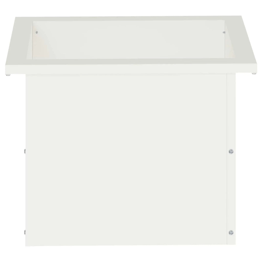 Fioriera da giardino con LED 2 pz Bianco 30 x 40 x 30 cm 8008073