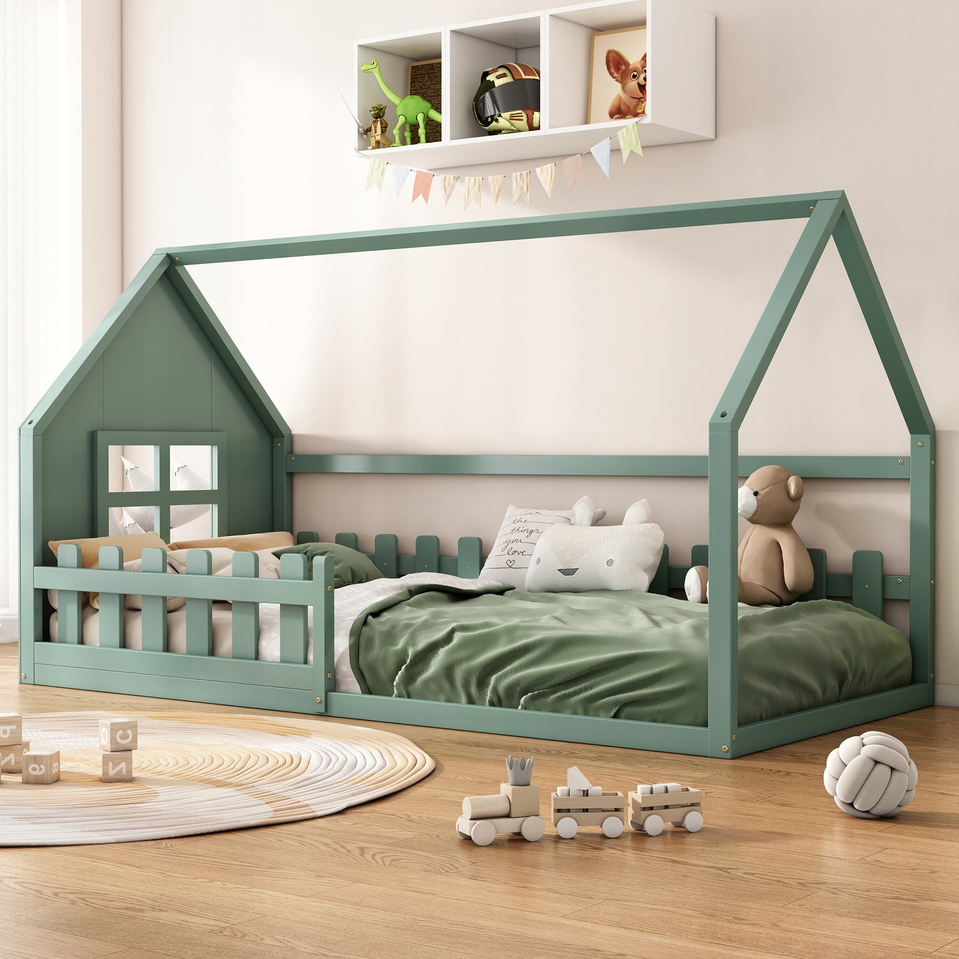 Letto singolo per bambini - Xylo - 90x200 - Verde