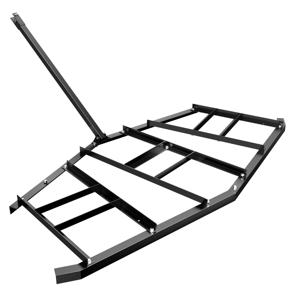 Erpice livellatore prato terreno per trattori compatti 217x106 cm Telaio fisso di livellamento