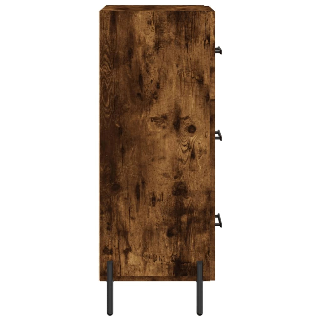 Buffet credenza cassettiera armadio mobile contenitore organizer per cucina soggiorno salotto 34,5 x 34 x 90 cm legno ingegnerizzato marrone 02_0030913
