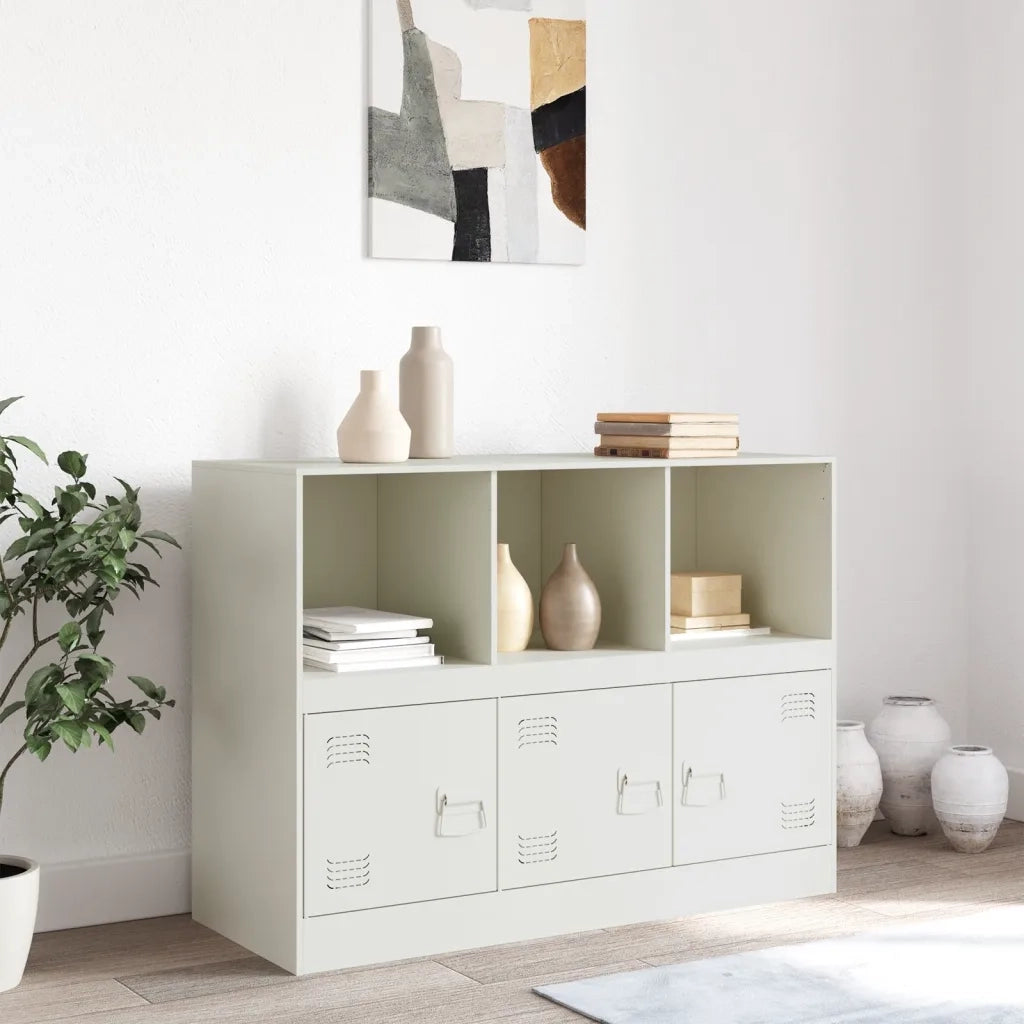 Credenza-Buffet-Armadio da cucina Rosa 99x39x73 cm in Acciaio 706746
