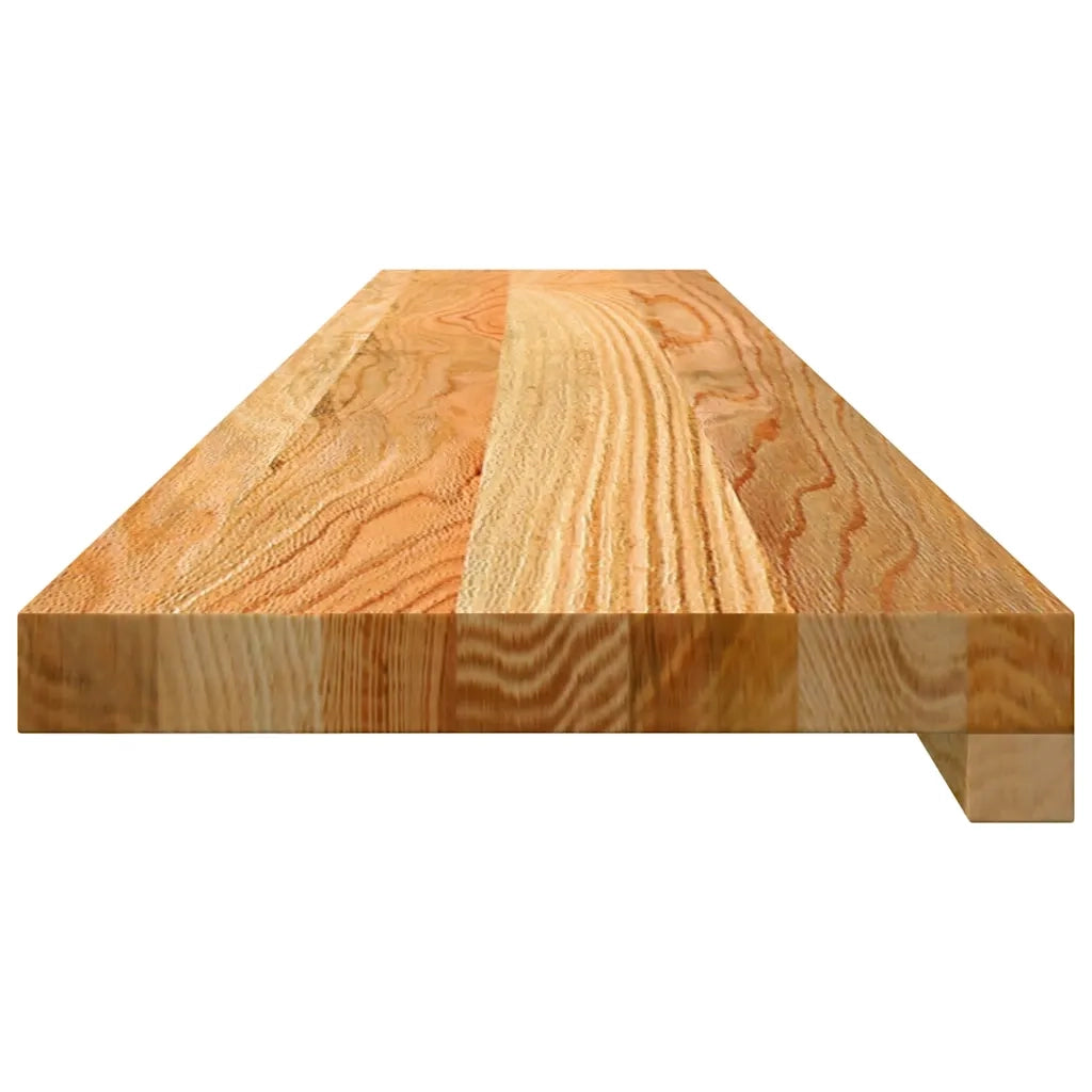 vidaXL Davanzali 2 pz Marrone Chiaro 110x20x2cm Legno Massello Rovere