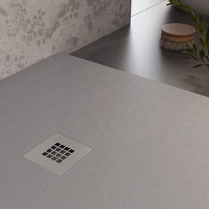 Piatto Doccia 80x150 cm in Pietra Bonussi Everest Grigio Chiaro