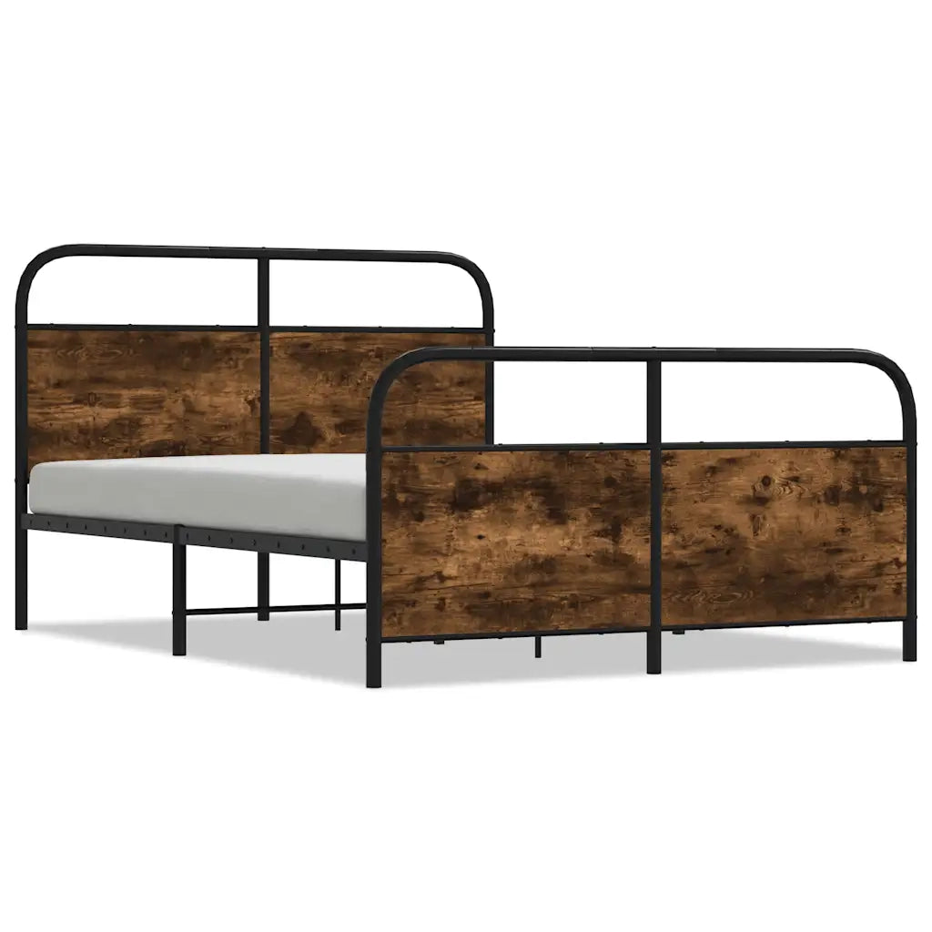Giroletto senza Materaso in Metallo Rovere Fumo 137x190 cm 3318634