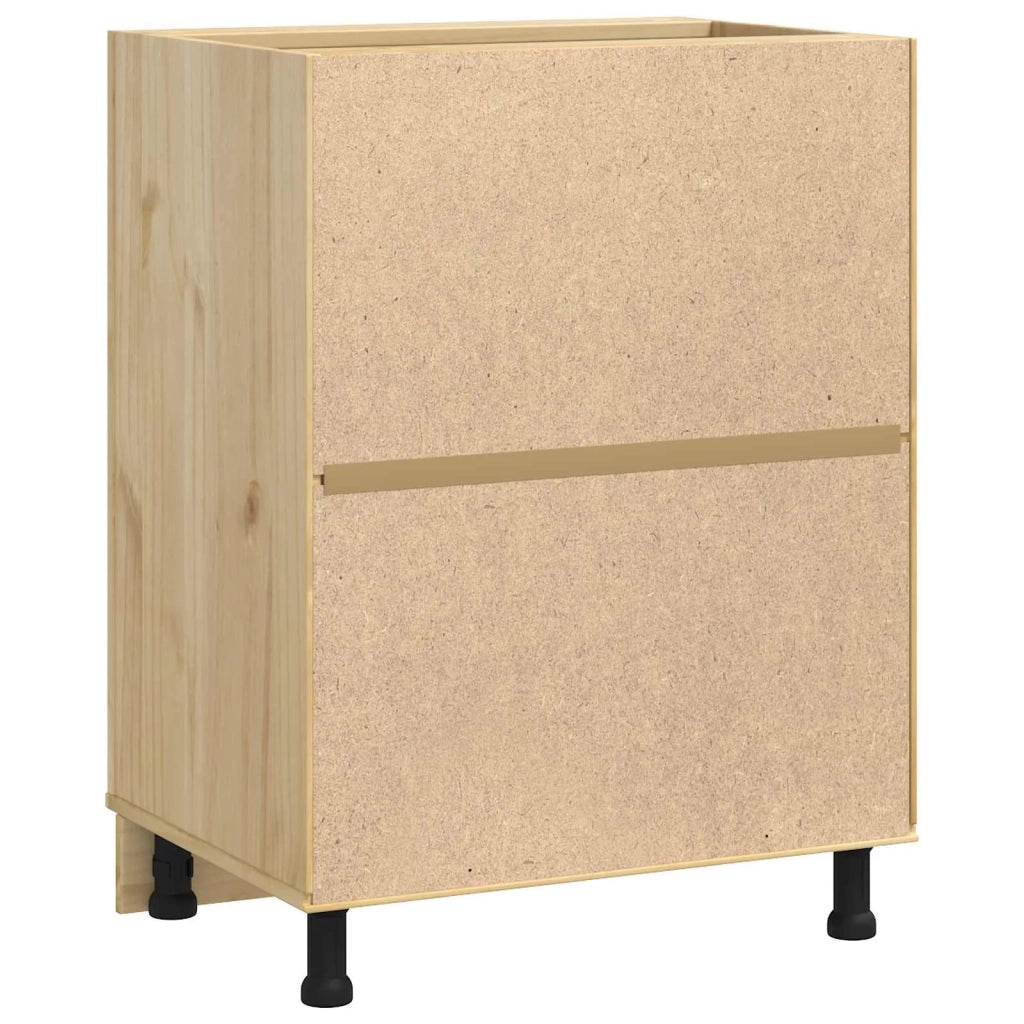 Armadietto SKI Marrone Miele 60 x 46 x 81,5 cm Pino massello