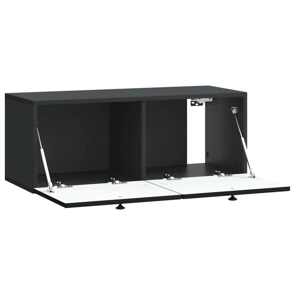 Mobile Porta TV da Muro Nero 78,5 x 31 x 30 cm 898036