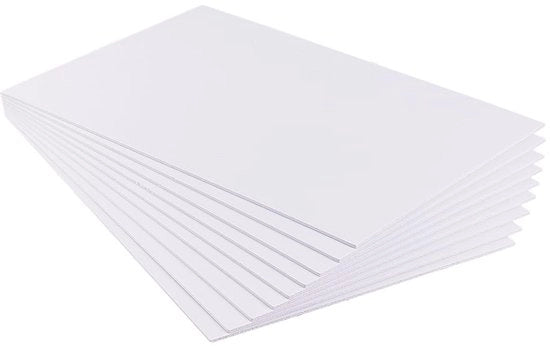 Carta PVC A4 8 fogli 2 mm Bianca per Progetti Creativi