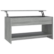 Tavolino salotto | Tavolino da caff¨¨ | Tavolino da Soggiorno Grigio Sonoma 102x50x52,5 cm Legno Multistrato