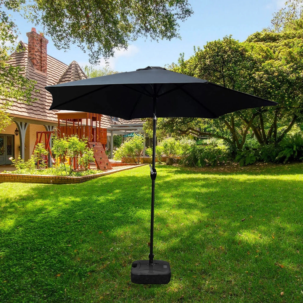 Ombrellone da giardino ORIENT con regolazione dell'inclinazione grigio scuro peso 4,5 kg dimensioni 270x270x235 cm
